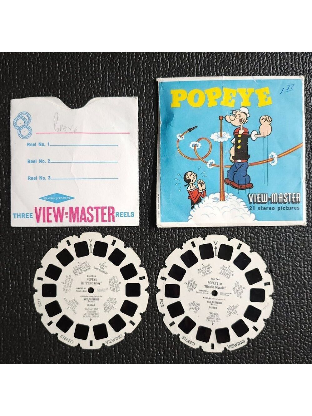 VINTAGE VIEW MASTER REELS POPEYE The Sailor Man Package